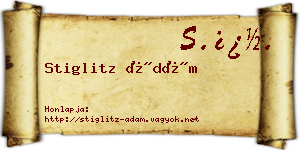 Stiglitz Ádám névjegykártya